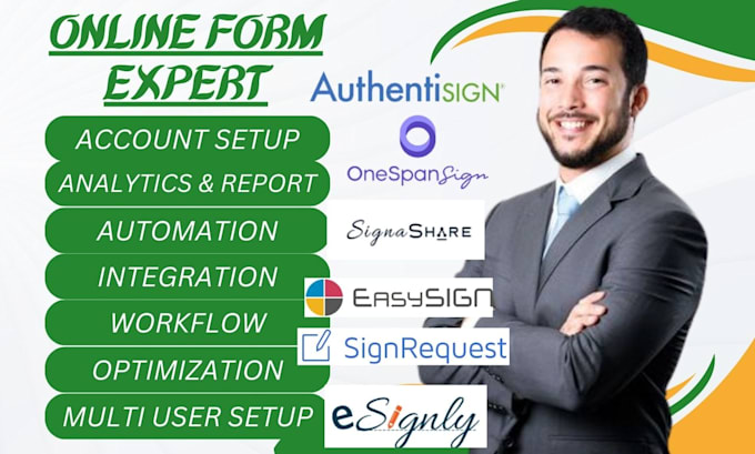 Gig Preview - Be your sign request onespan sign authentisign signashare easysign esignly