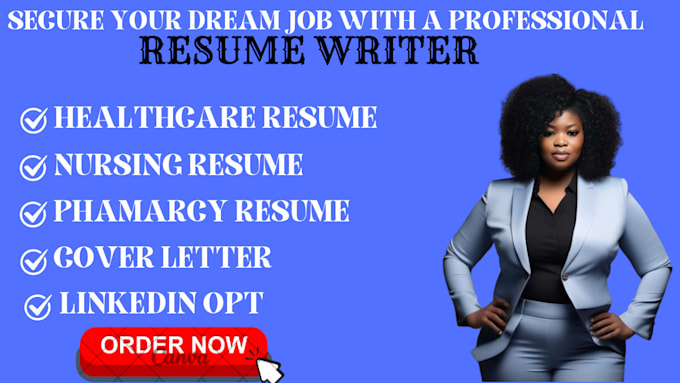 Gig Preview - Write a professional medical, healthcare, nursing resume, cover letter, linkedin