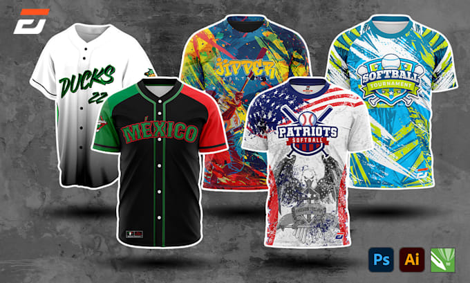 Gig Preview - Design cool and professional softball or baseball jersey