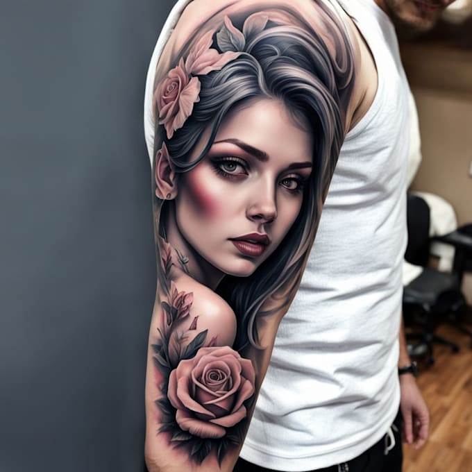 Bestseller - create attractive realism and full sleeve tattoo design