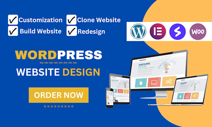 Bestseller - design, redesign, build, customize, clone or revamp wordpress website