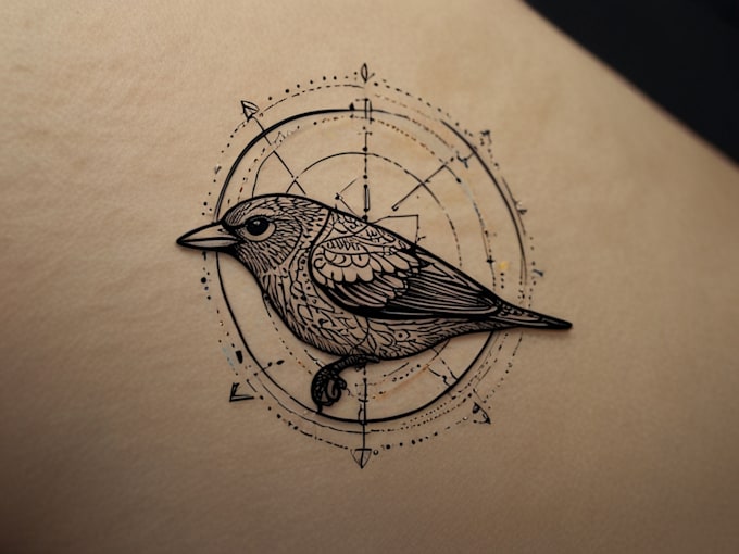 Gig Preview - Draw linework tattoo design or minimalist tattoo for you