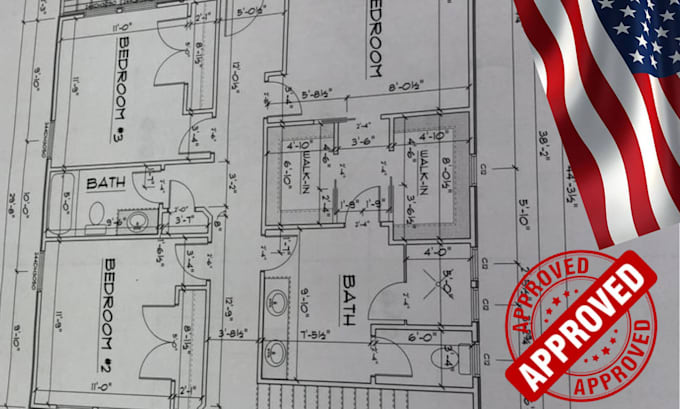 Gig Preview - Design 2d floor plan engineering and architectural drawing mep for city permits