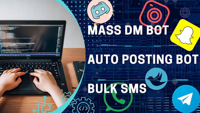 Gig Preview - Do instagram mass dm bot, telegram mass dm bot, discord mass dm bot, bulk sms