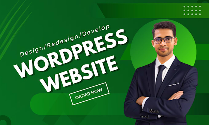 Gig Preview - Create wordpress website design or website redesign and website development