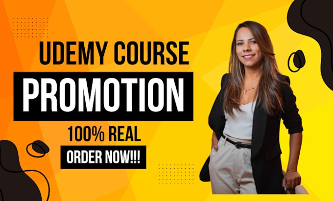 Gig Preview - Do udemy course promotion udemy course marketing online course promotion