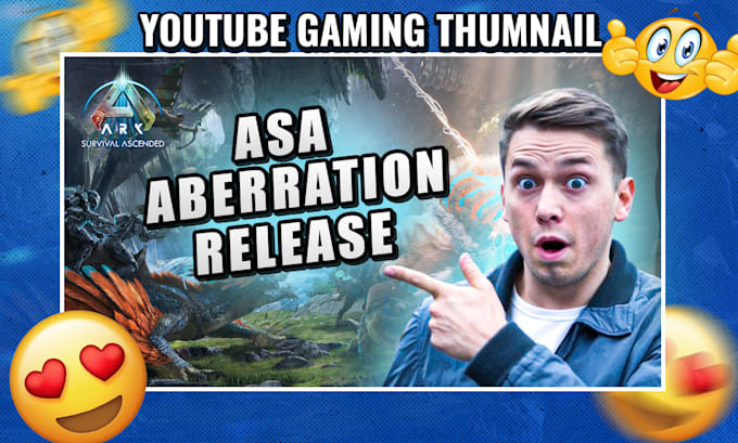 Gig Preview - Do custom eye catching gaming youtube thumbnail