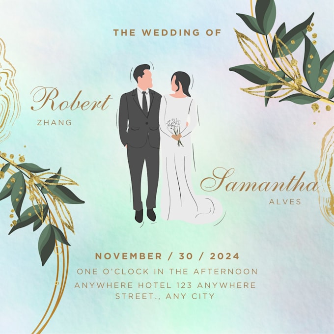 Gig Preview - Design a wedding card