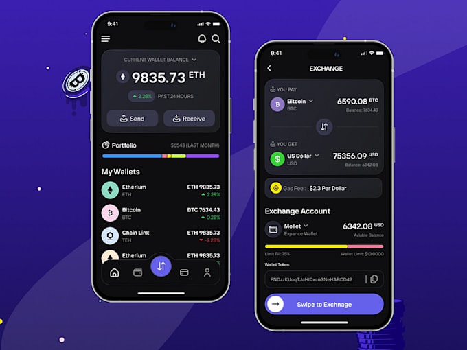 Gig Preview - Do crypto wallet app, wallet app, ewallet app, fintech app