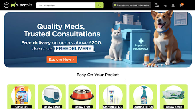 Gig Preview - Design animal care shopify website pet care store dog care dropshipping website