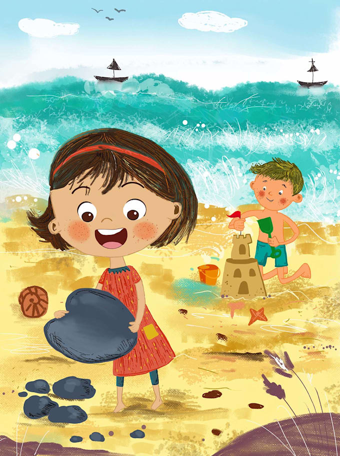 Gig Preview - Illustrate children story book illustration, children story book illustration