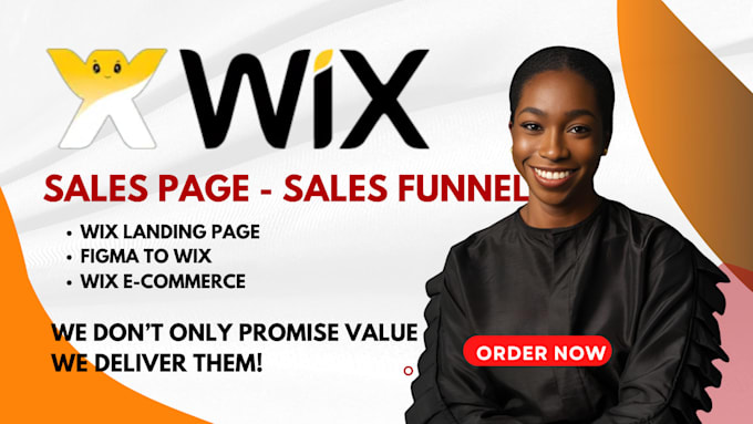 Gig Preview - Wix sales funnel, godaddy landing page design, wix landing page wix sales funnel