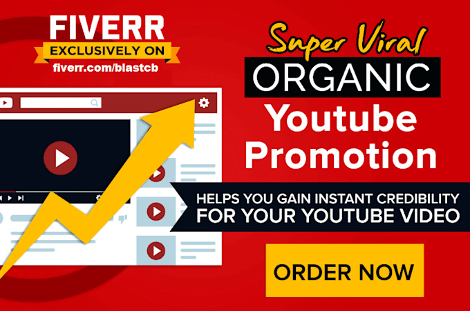 Gig Preview - Promote youtube video organically to boost your views