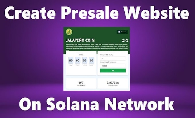 Gig Preview - Develop solana staking and presale website, solana spl token and smart contract