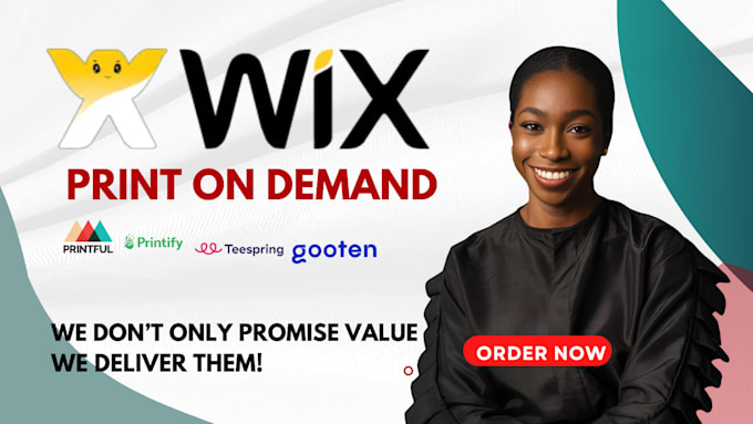 Gig Preview - Do wix print on demand wix print on demand wix print on demand ecommerce website