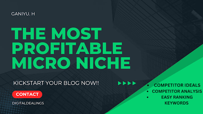 Gig Preview - Research on the best micro niche to sell