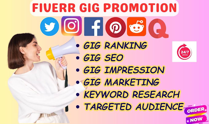 Bestseller - do expert sharing of your fiverr gigs promotion to get sales