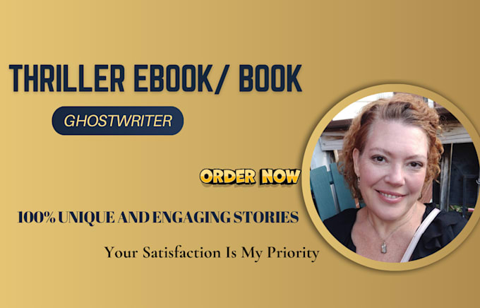 Gig Preview - Be your thriller book or ebook ghostwriter