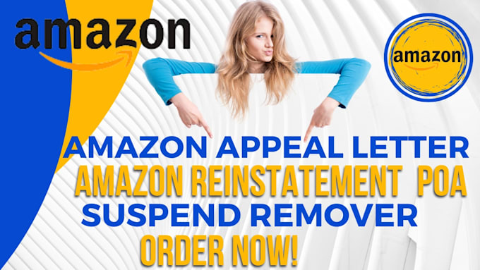 Gig Preview - Do amazon, esty, reinstatement, suspension letter, appeal for suspension account