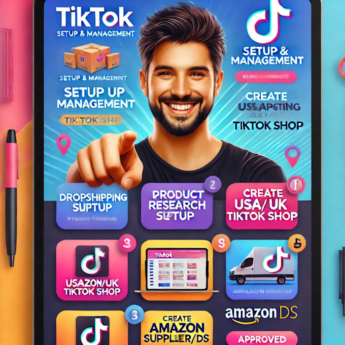 Gig Preview - Do creation of tiktok shop dropshipping ecommerce advertising tiktok product ads