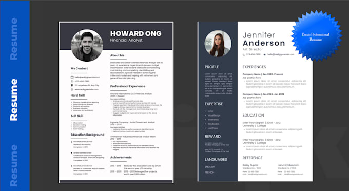 Gig Preview - Create stunning posters branding and resumes