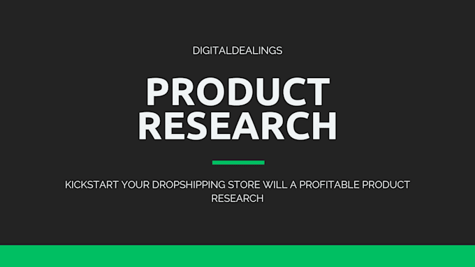 Gig Preview - Make research on best selling dropshipping niche