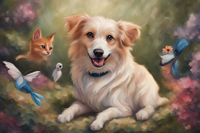 Bestseller - create a unique disney pet portrait