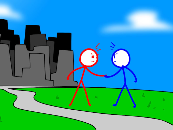 Gig Preview - Create stick figure animation or funny stickman animation and doodle animation