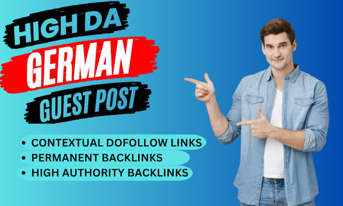 Bestseller - build german backlinks with high authority german guest post