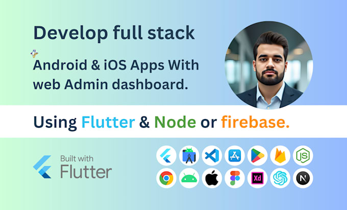 Gig Preview - Do flutter mobile app development for android and ios