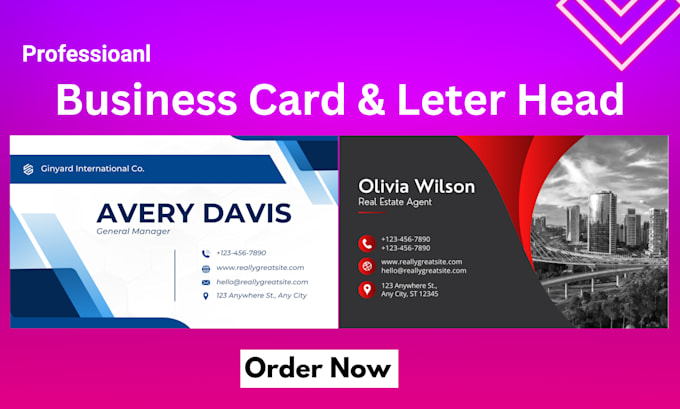 Gig Preview - Create professional business card and letter head design