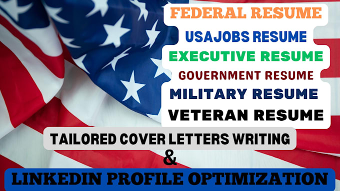 Gig Preview - Write a federal resume government executive usa job military resume