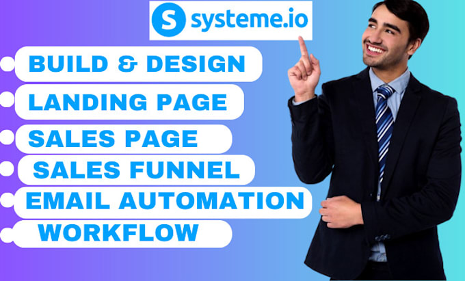 Gig Preview - Do clickfunnels sales funnel landing page systeme io sales funnel