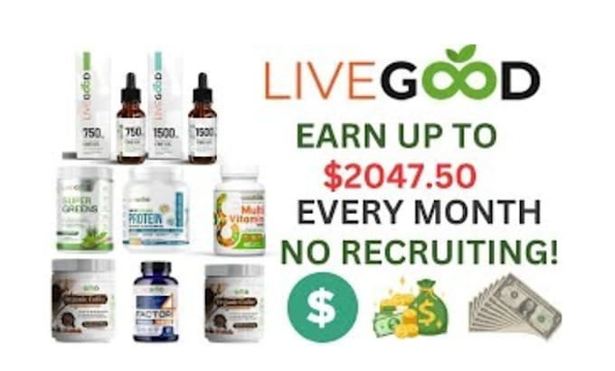 Gig Preview - Do livegood promotion MLM, affiliate marketing, and targeted lead generation