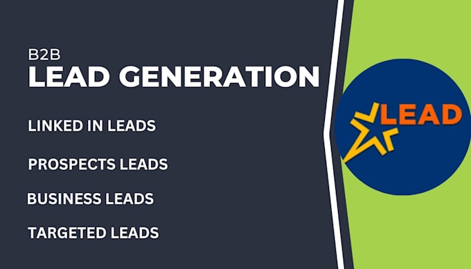 Gig Preview - Do leads and list generation b2b leads business sales leads linkedin leads