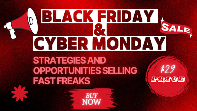 Gig Preview - Create black friday cyber monday christmas promotion video banner to drive sales