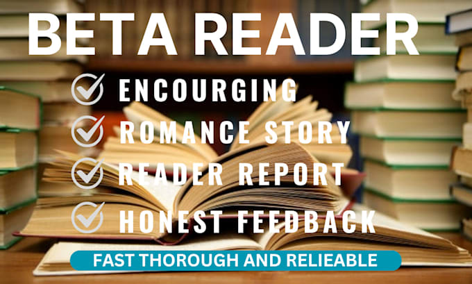 Gig Preview - Be your romance  beta reader, alpha reader, beta reading and book editing