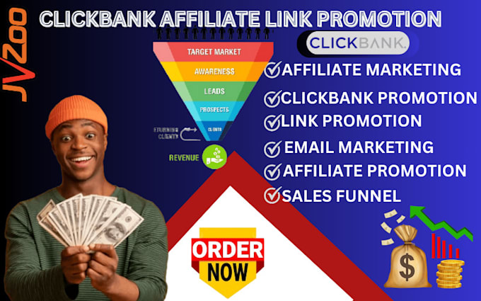 Gig Preview - Do affiliate marketing, clickbank link promotion