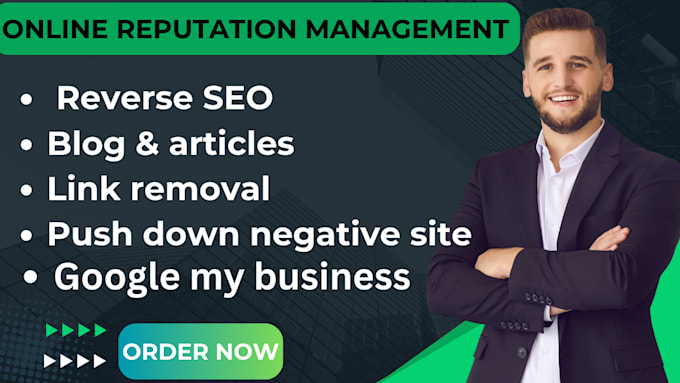 Gig Preview - Fast  do online reputation management and remove negative link from google