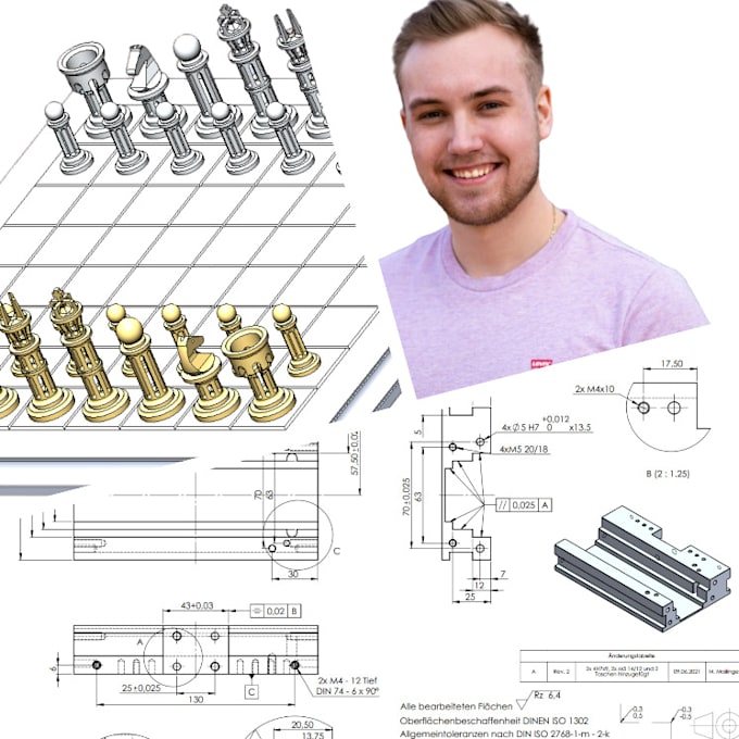 Gig Preview - Bring your parts to life with expert 3d scanning and reverse engineering english