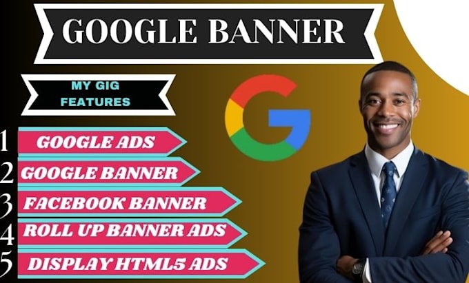 Gig Preview - Design professional google banner ads or adwords display ads