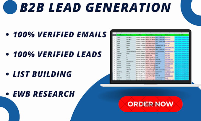 Gig Preview - Do targeted b2b lead generation for your company