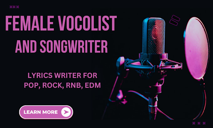 Bestseller - be your songwriters pop, edm, rap, lyrics writer, melody and female vocalist