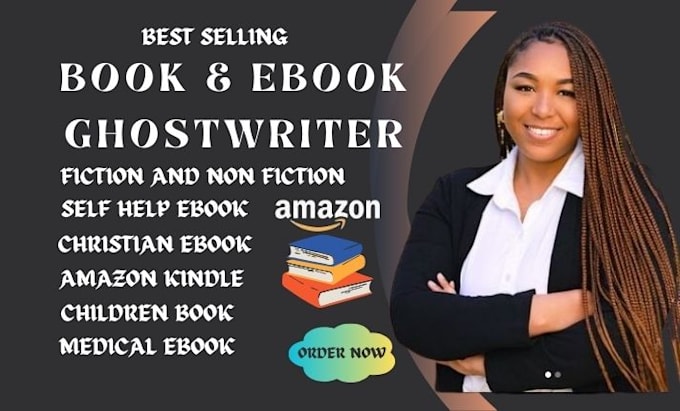 Gig Preview - Be your amazon kindle ebook ghostwriter, ebook writing, ebook ghostwriting