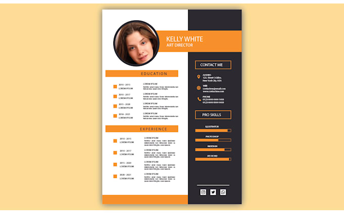 Gig Preview - Create professional attractive resume design