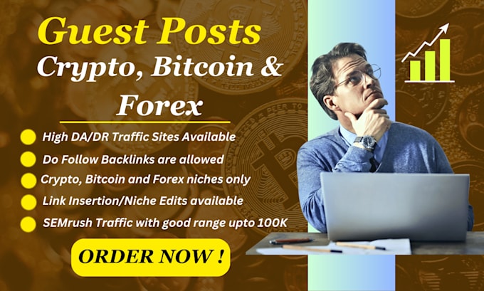 Gig Preview - Provide you crypto, bitcoin and forex sites for guest posting