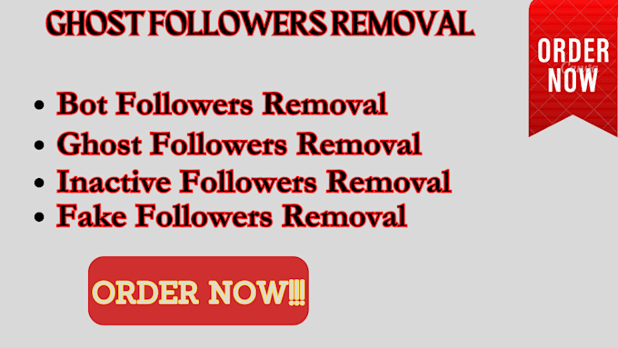 Gig Preview - Remove instagram bot, fake and ghost followers manually