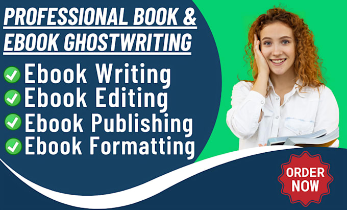 Gig Preview - Ghost write 30,000 words ebook as ghost book writer, and ghost ebook writer