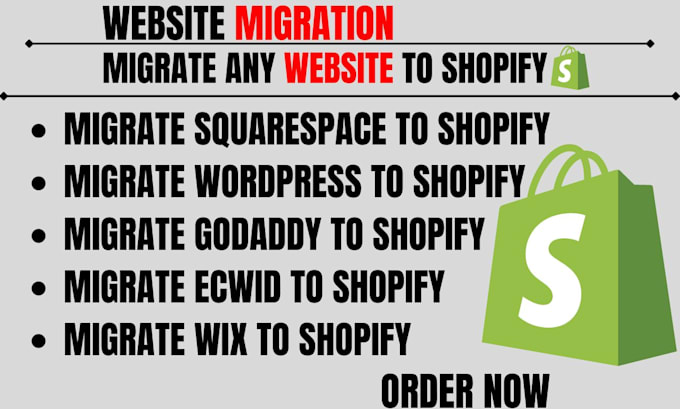 Gig Preview - Design your shopify wix ecwid sqaurespace magnito wordpress godaddy store