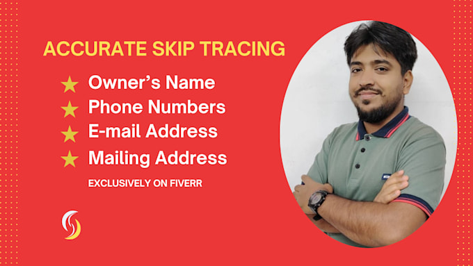 Gig Preview - Be your skip tracer for accurate skip tracing and real estate bulk